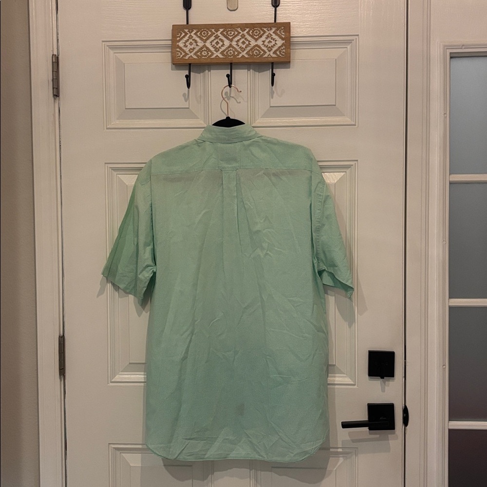 Faconnable button down small check Easter spring … - image 7